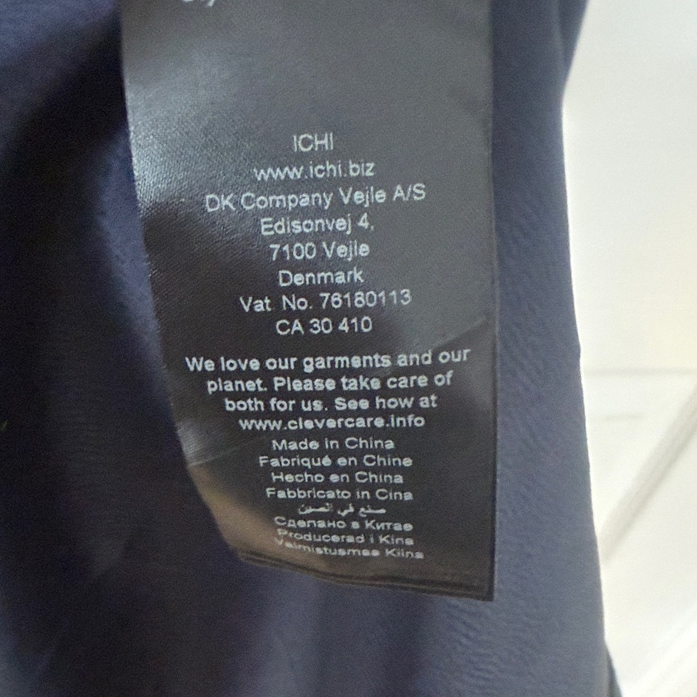 ICHI Navy 3/4 Sleeve Wrap-Style Dress - Picture 12 of 15
